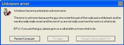 Funny Error Message